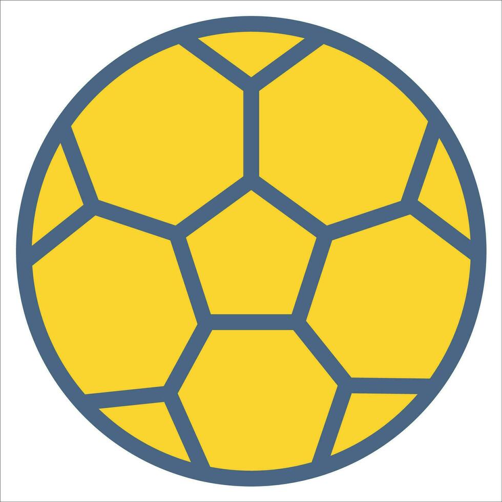 soccer ball icon or logo illustration filled color style vector