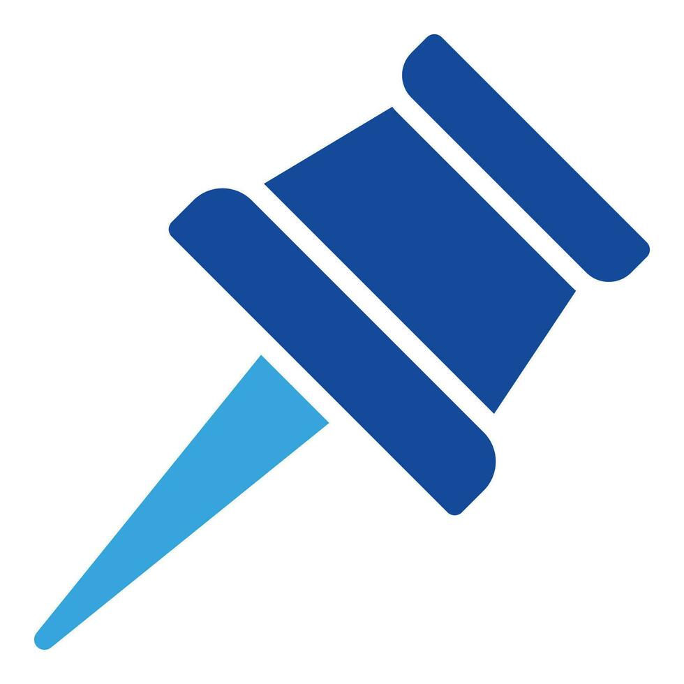 thumbtack icon or logo illustration glyph style vector