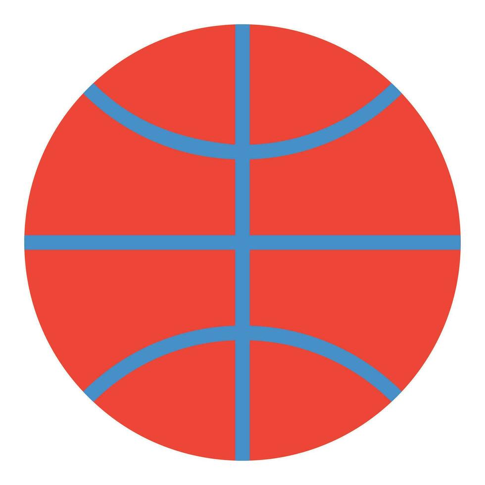 baloncesto icono o logo ilustración plano color estilo vector