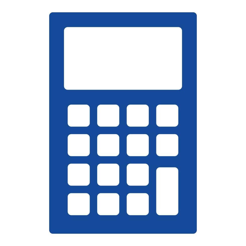 calculator icon or logo illustration glyph style vector