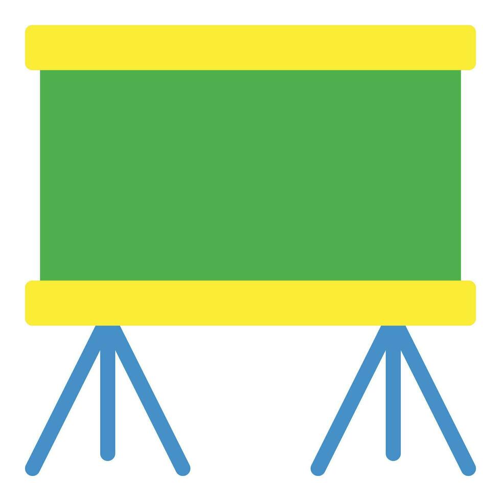 black board icon or logo illustration flat color style vector