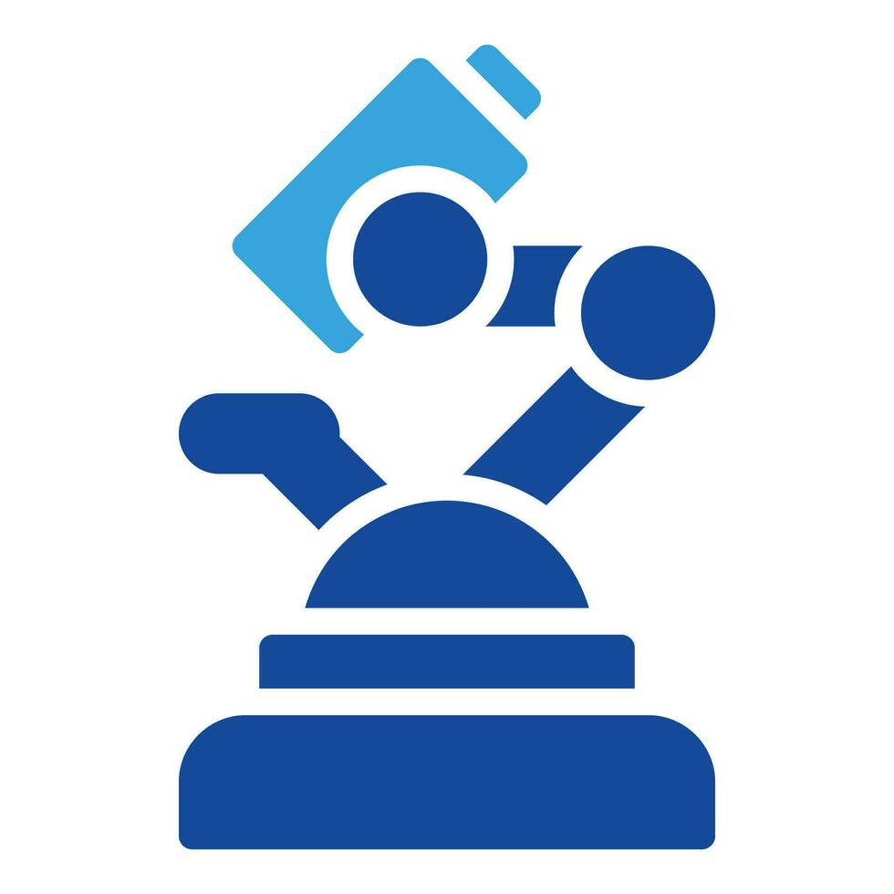 microscope icon or logo illustration glyph style vector