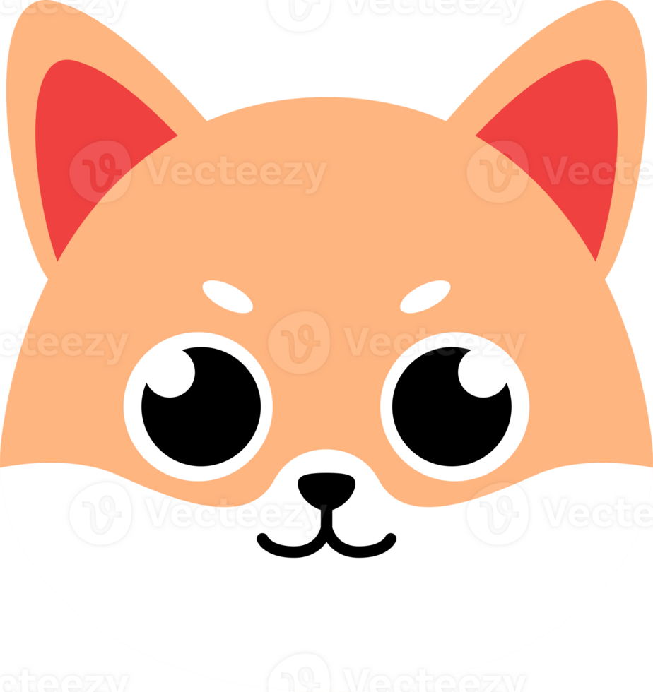 Smile Shiba Inu Dog Emoticon png