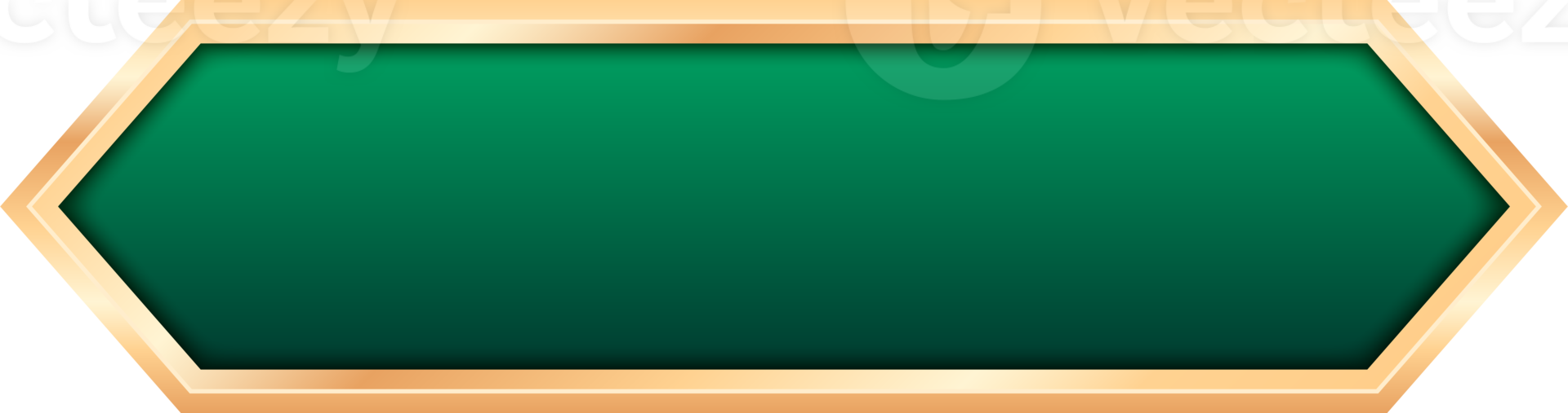 Green Frame And Luxury Gold Border png