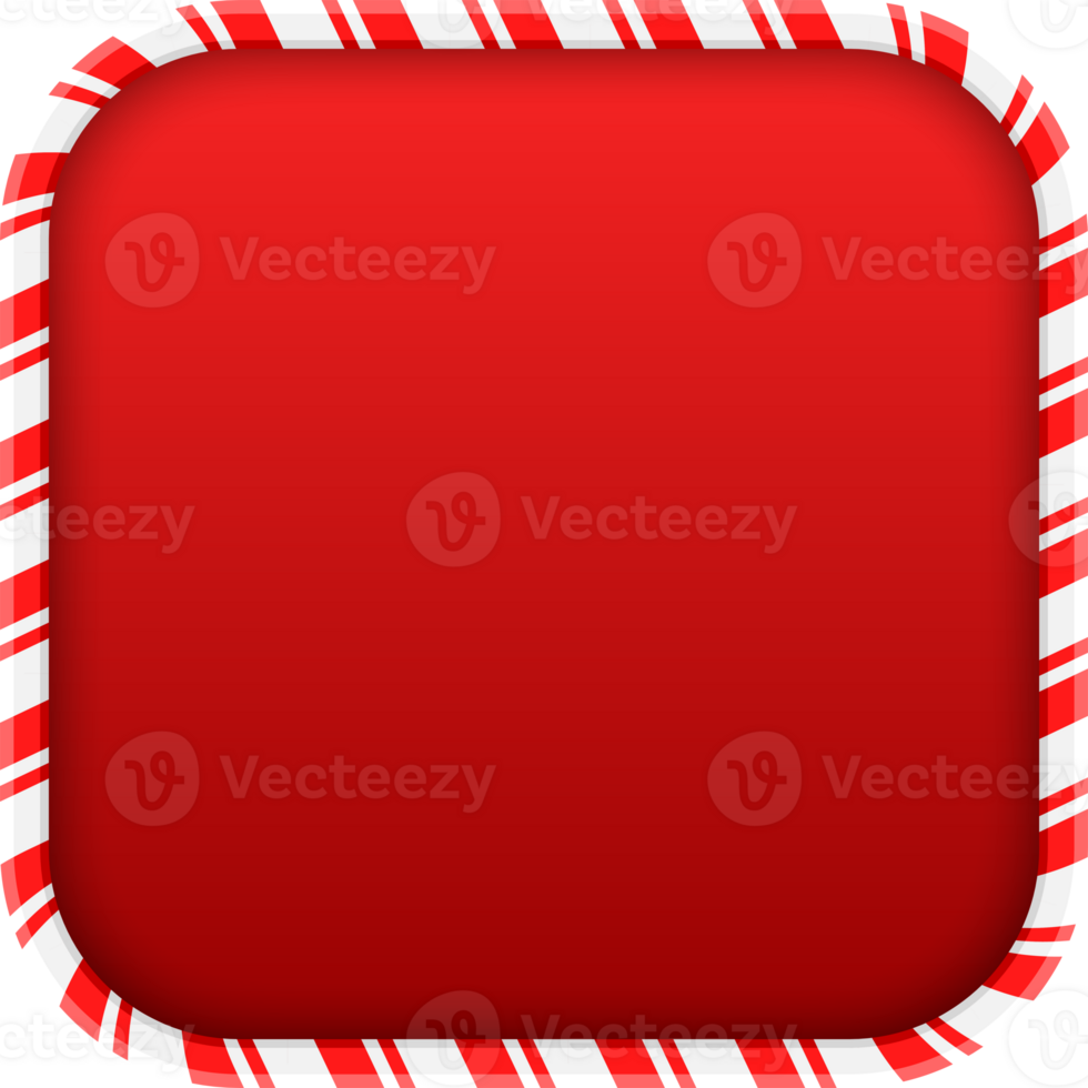 Christmas Candy Cane Frame png