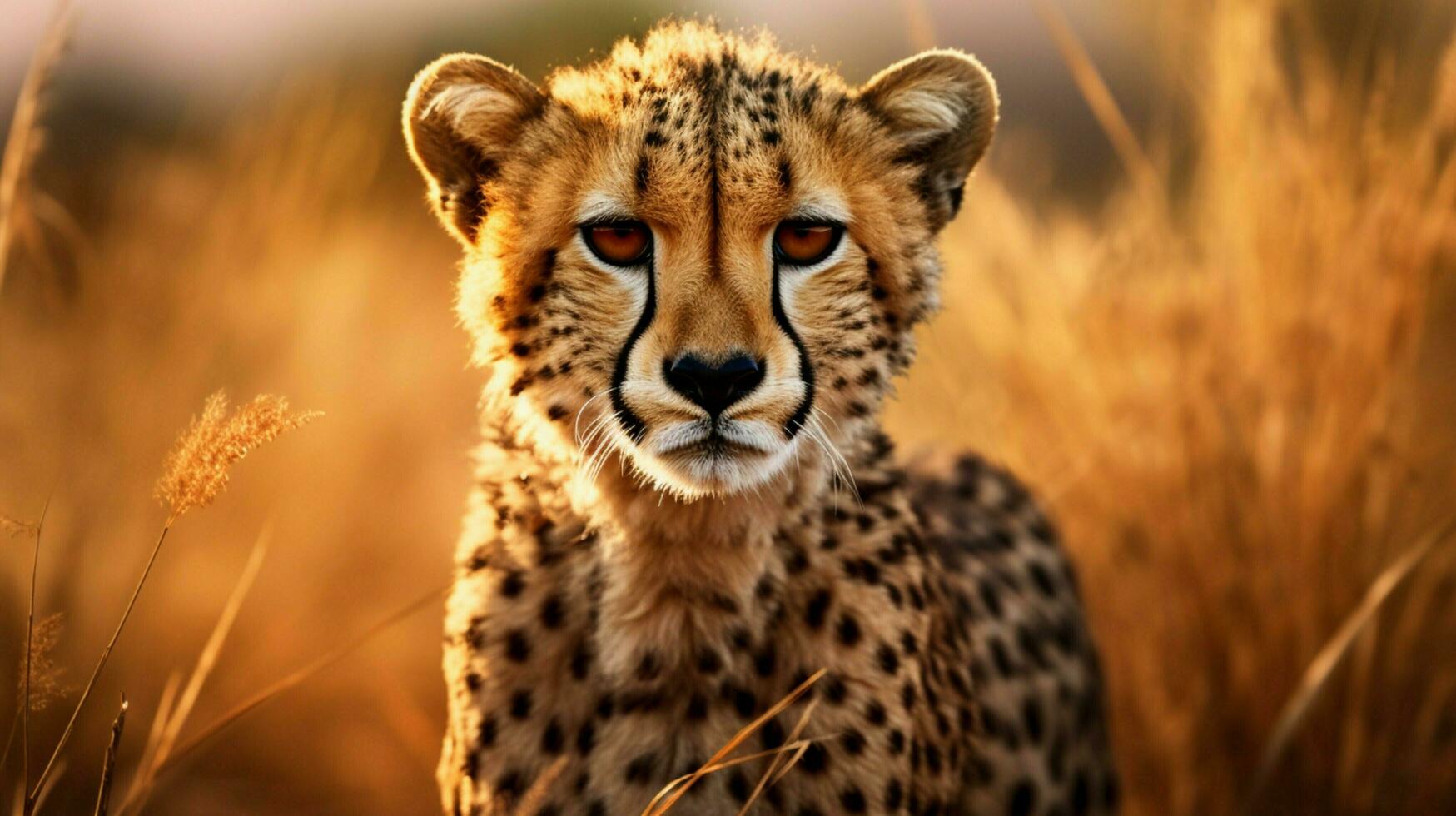 AI generated Cheetah Spots background photo