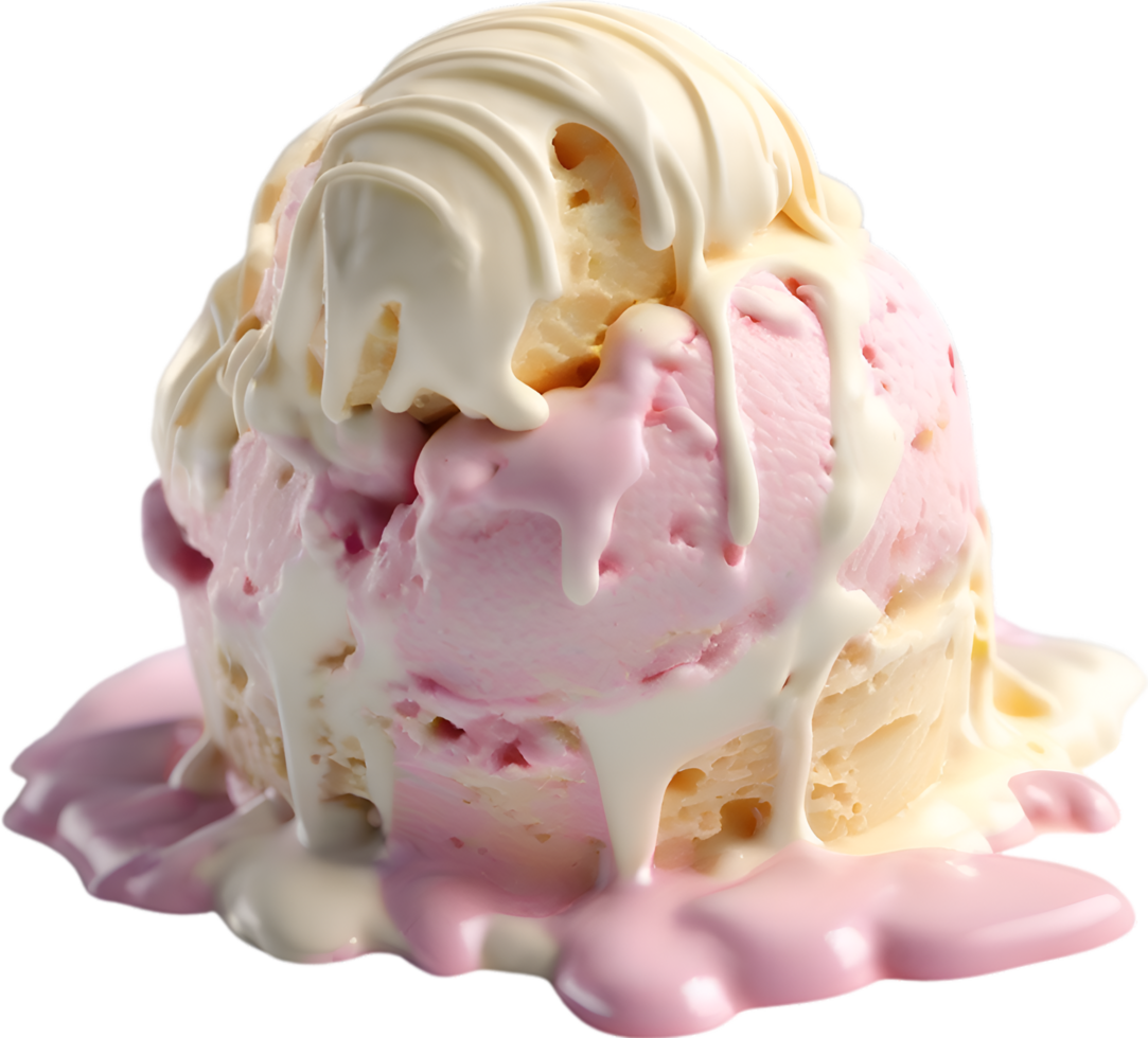 AI generated Delicious-looking Ice Cream painting. Ai-generated. png