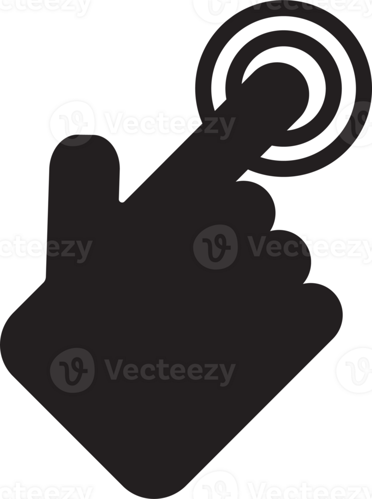 The hand click point for choice or wed concept. png
