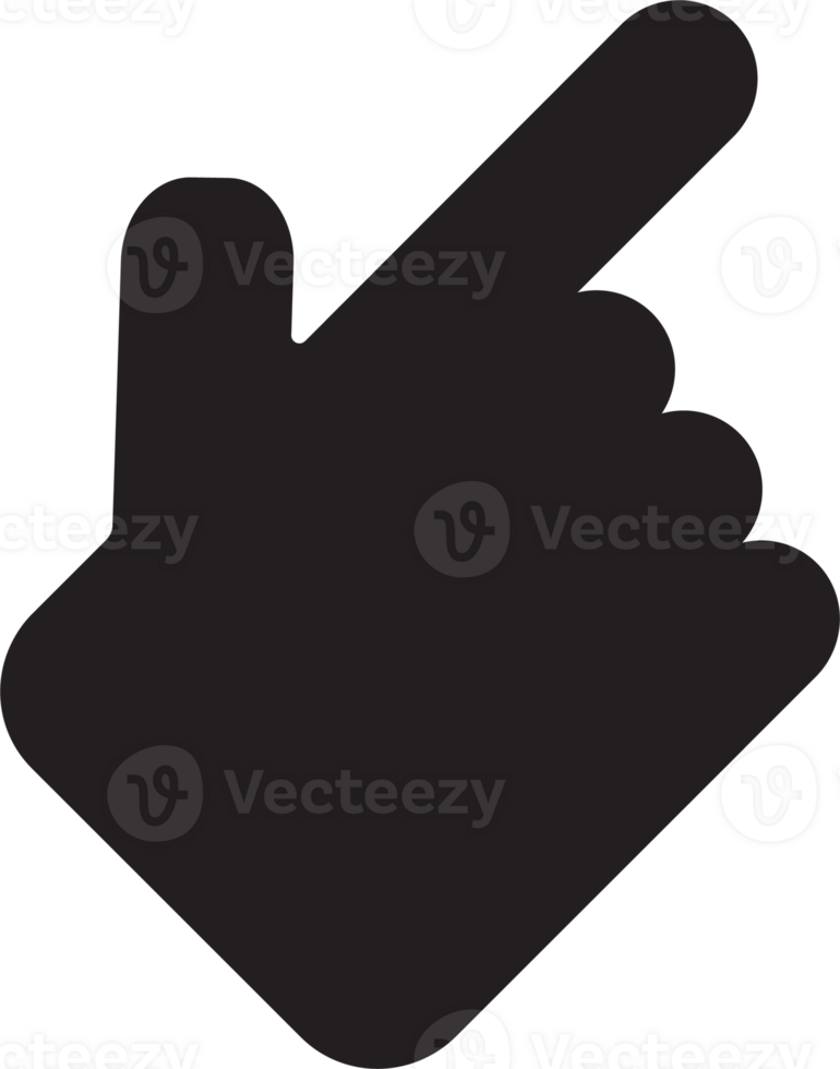 The hand click point for choice or wed concept. png