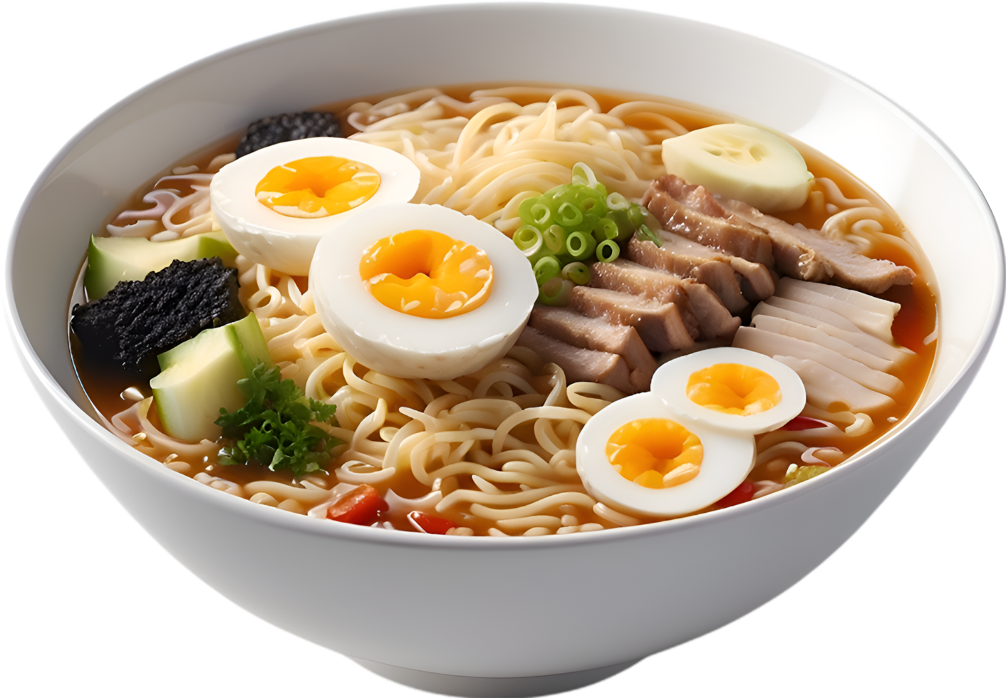 AI generated Delicious-looking Ramen. Ai-generated. 36078383 PNG