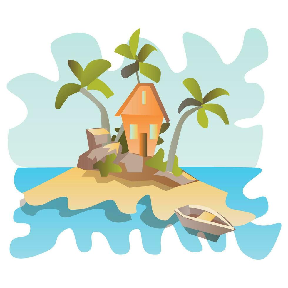 Vacation Icon and Sign vector