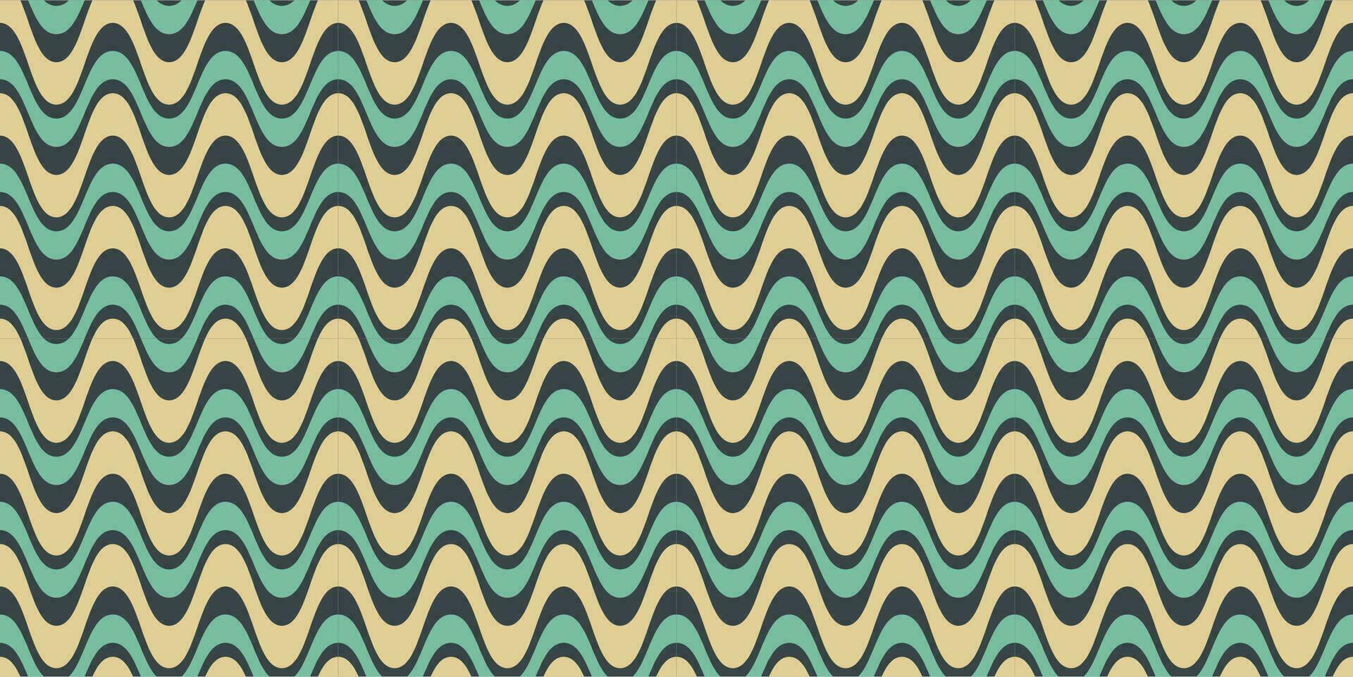 A psychedelic groovy style seamless pattern with a retro aesthetic and abstract wavy vector background. Print surface design for textiles, wrapping, and webs.