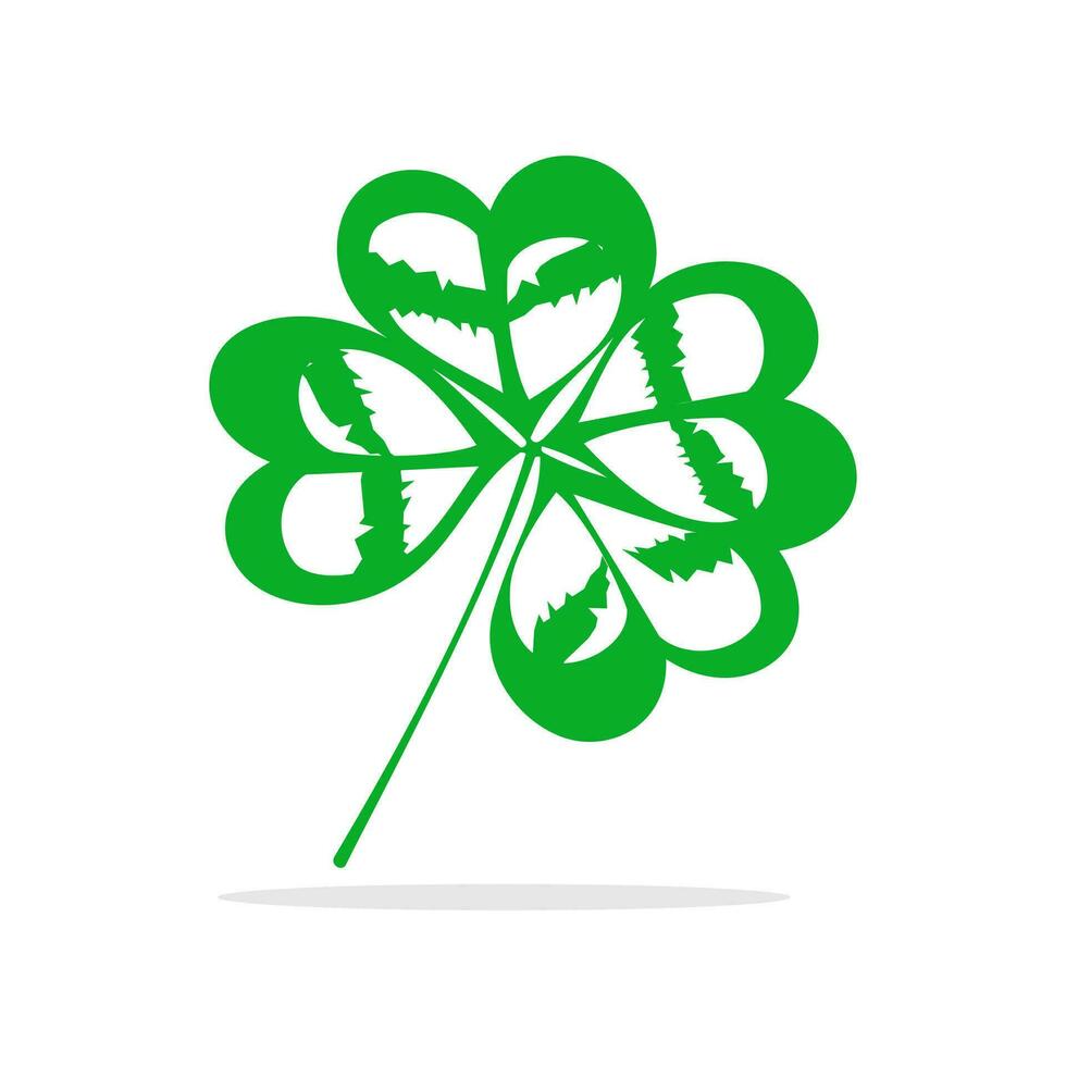 leaf clover icon. Vector illustration. isolated on white background