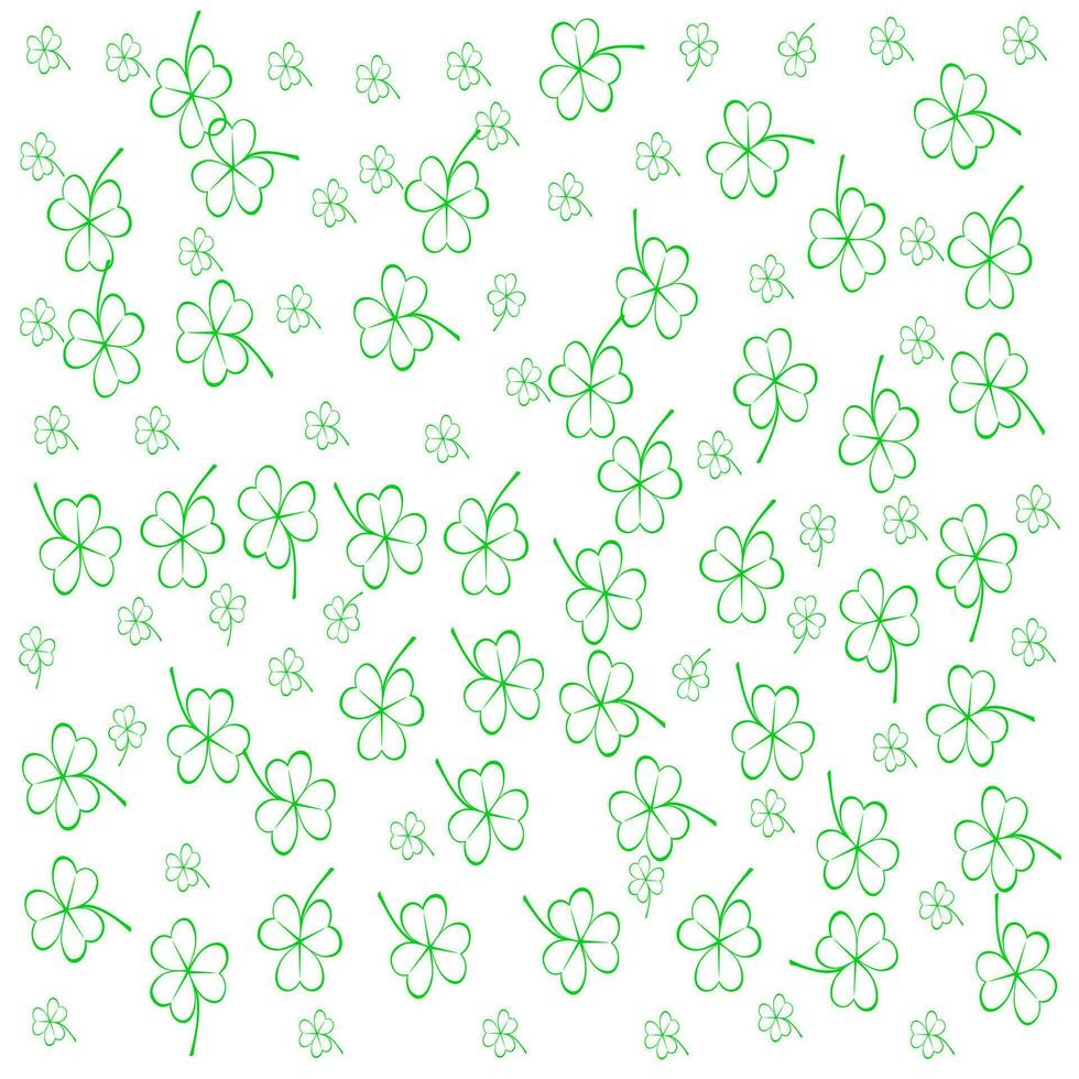 clover pattern. Clover pattern for Saint Patrick Day vector