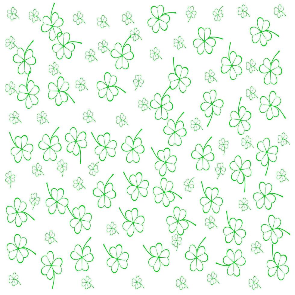 clover pattern. Clover pattern for Saint Patrick Day vector