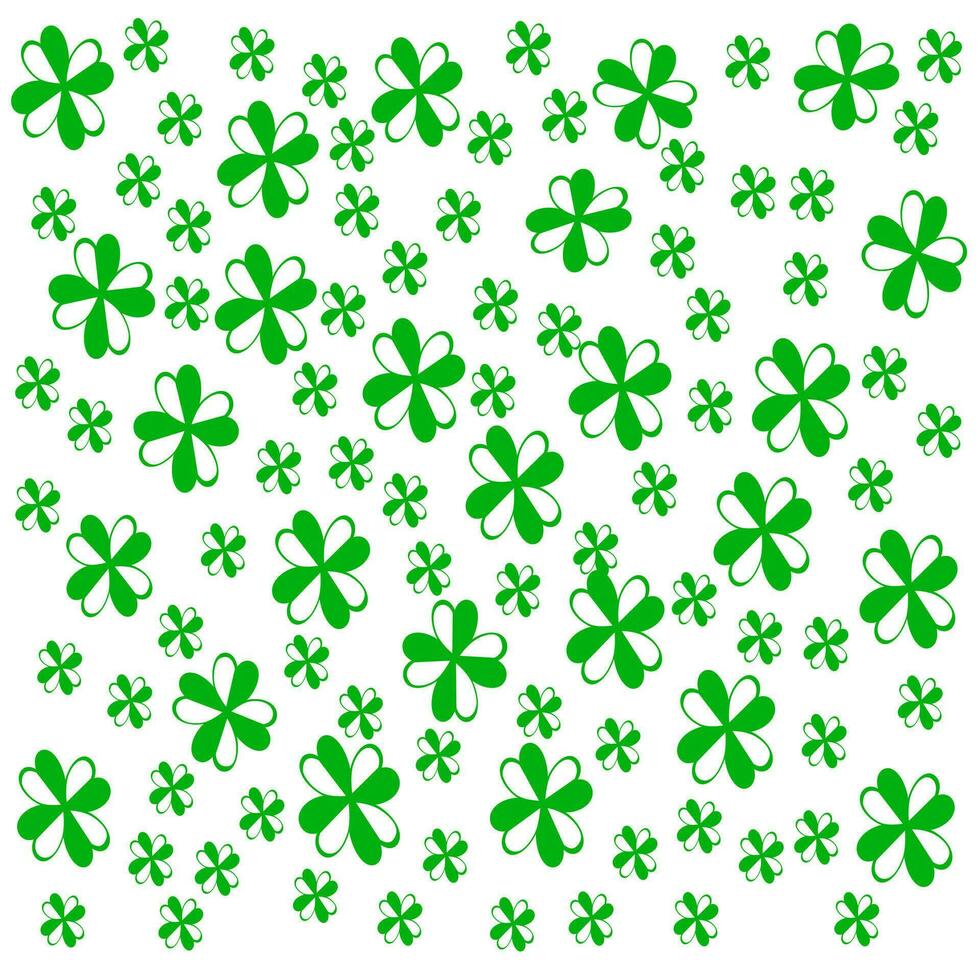 Clover leaves background vector