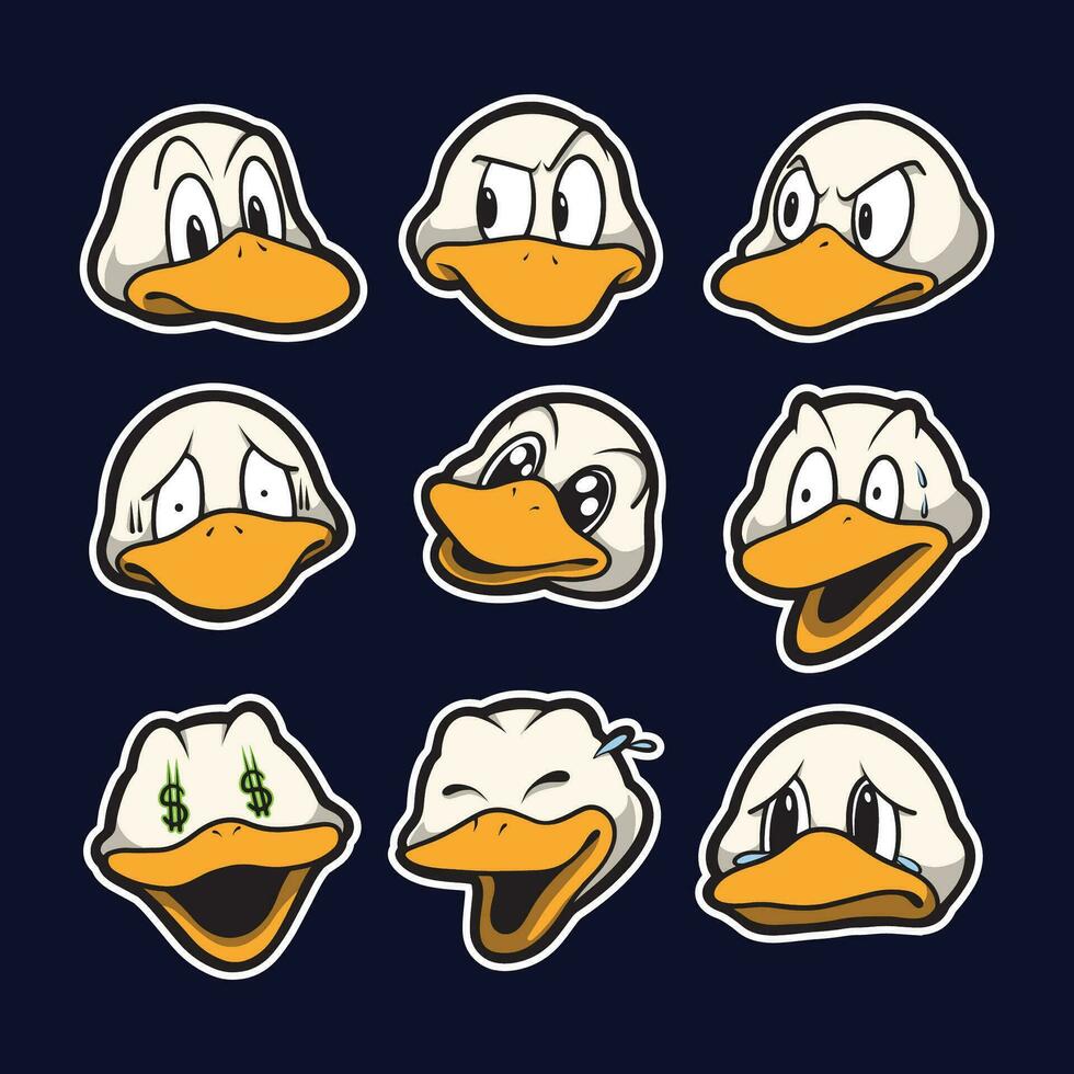asset duck emoticon vector art