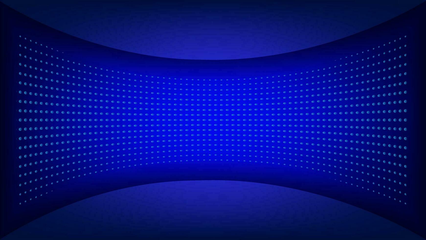 Blue and black desktop background with a curved shape with dot effect