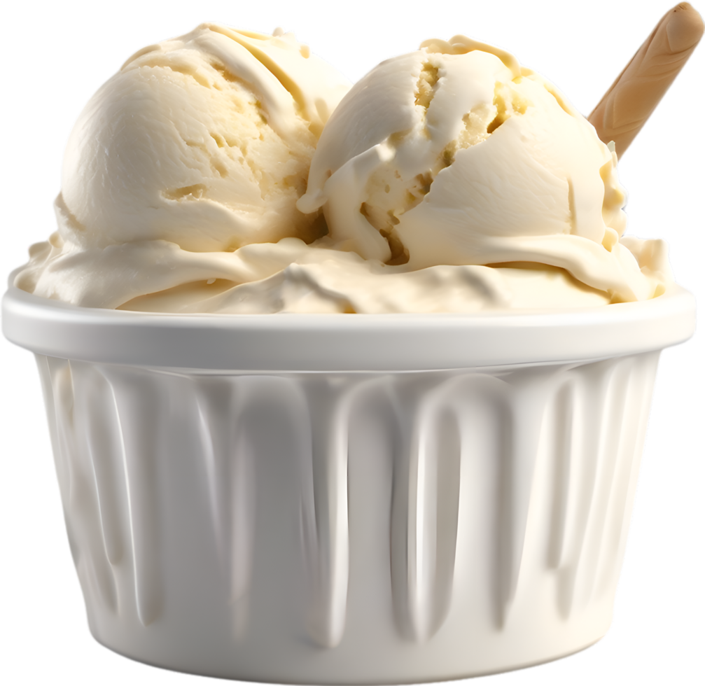 AI generated Delicious-looking Ice Cream painting. Ai-generated. png