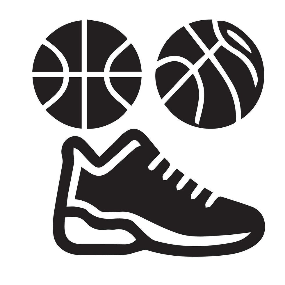 Basketball Icon Perfect for logos, stats and infographics. vector