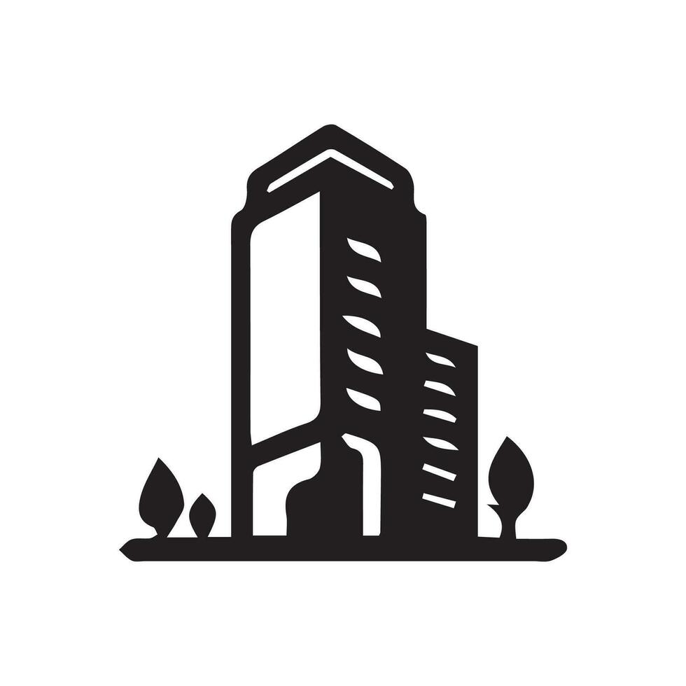 building sign icon in flat style. Apartment vector illustration . Architecture business concept.