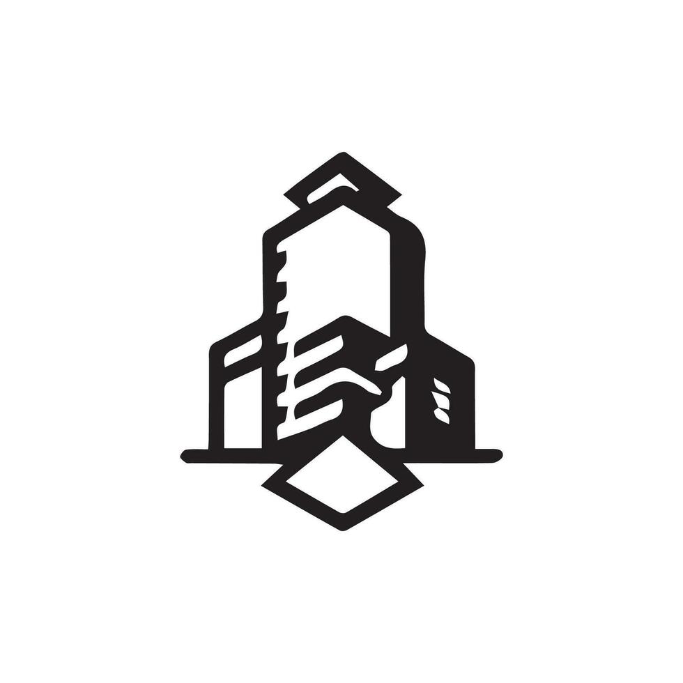 building sign icon in flat style. Apartment vector illustration . Architecture business concept.