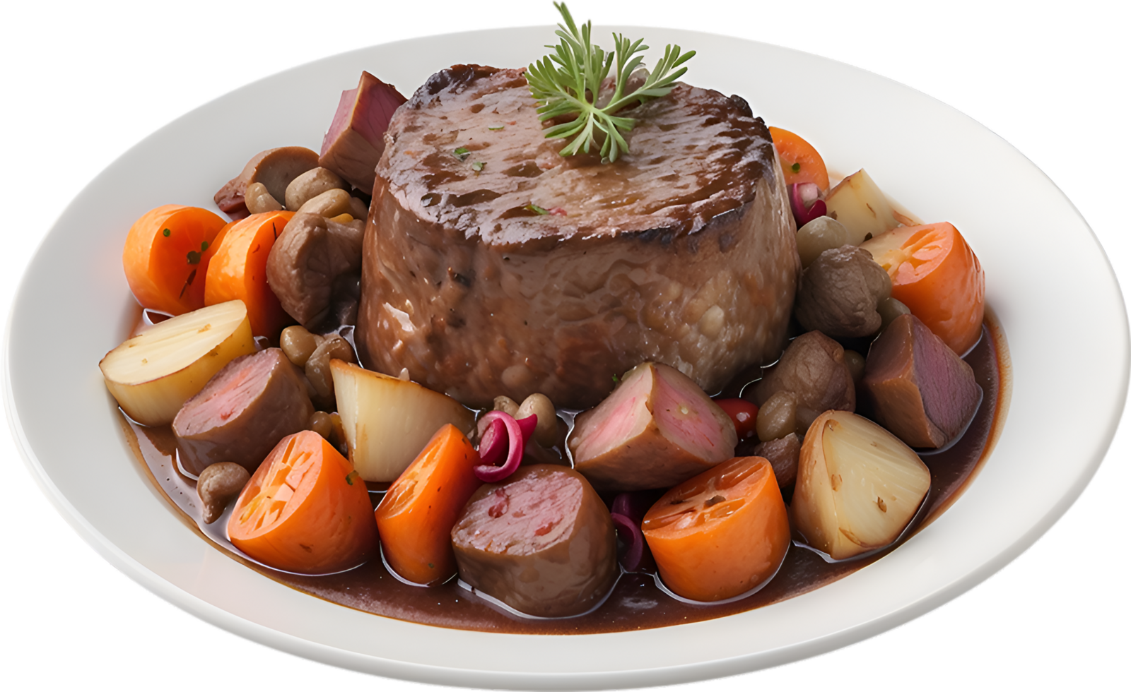 ai genererad läckert utseende boeuf bourguignon. ai-genererad. png