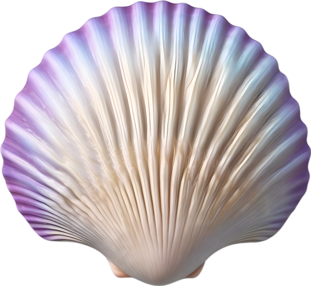 AI generated an image of a colorful seashell. Ai-Generated. png