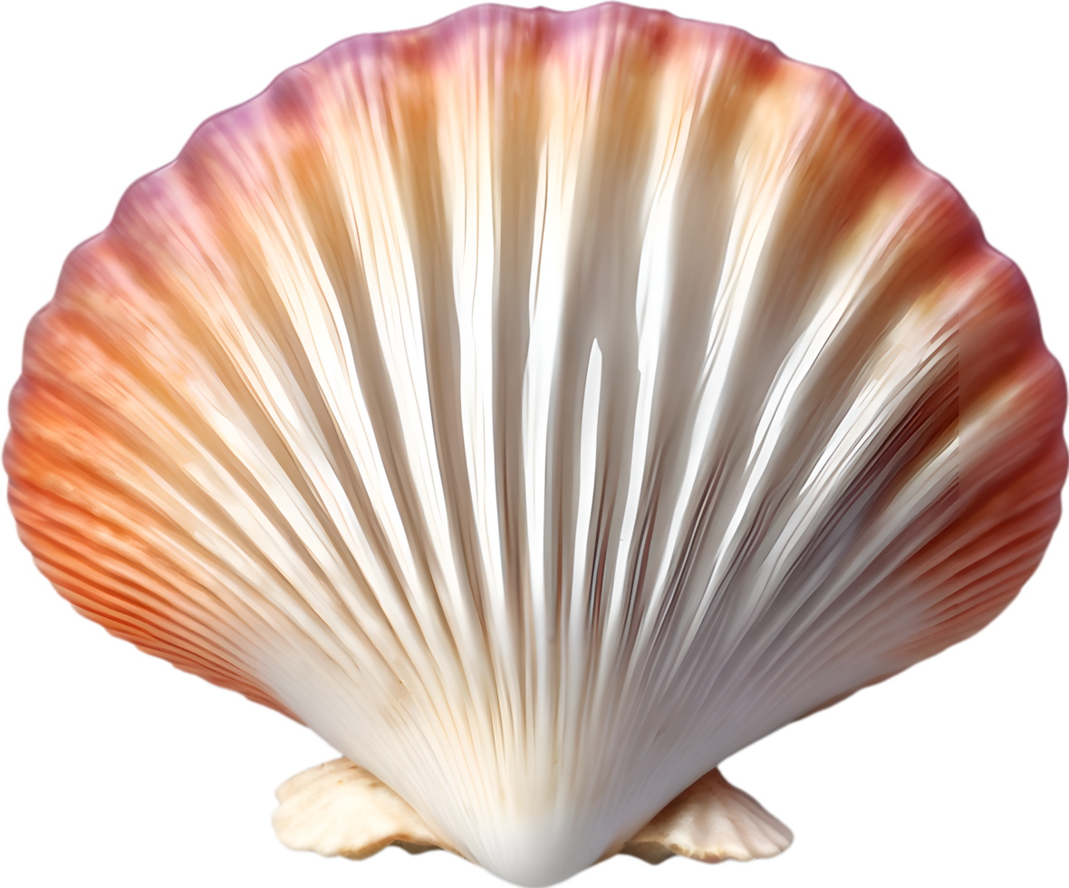 AI generated an image of a colorful seashell. Ai-Generated. png