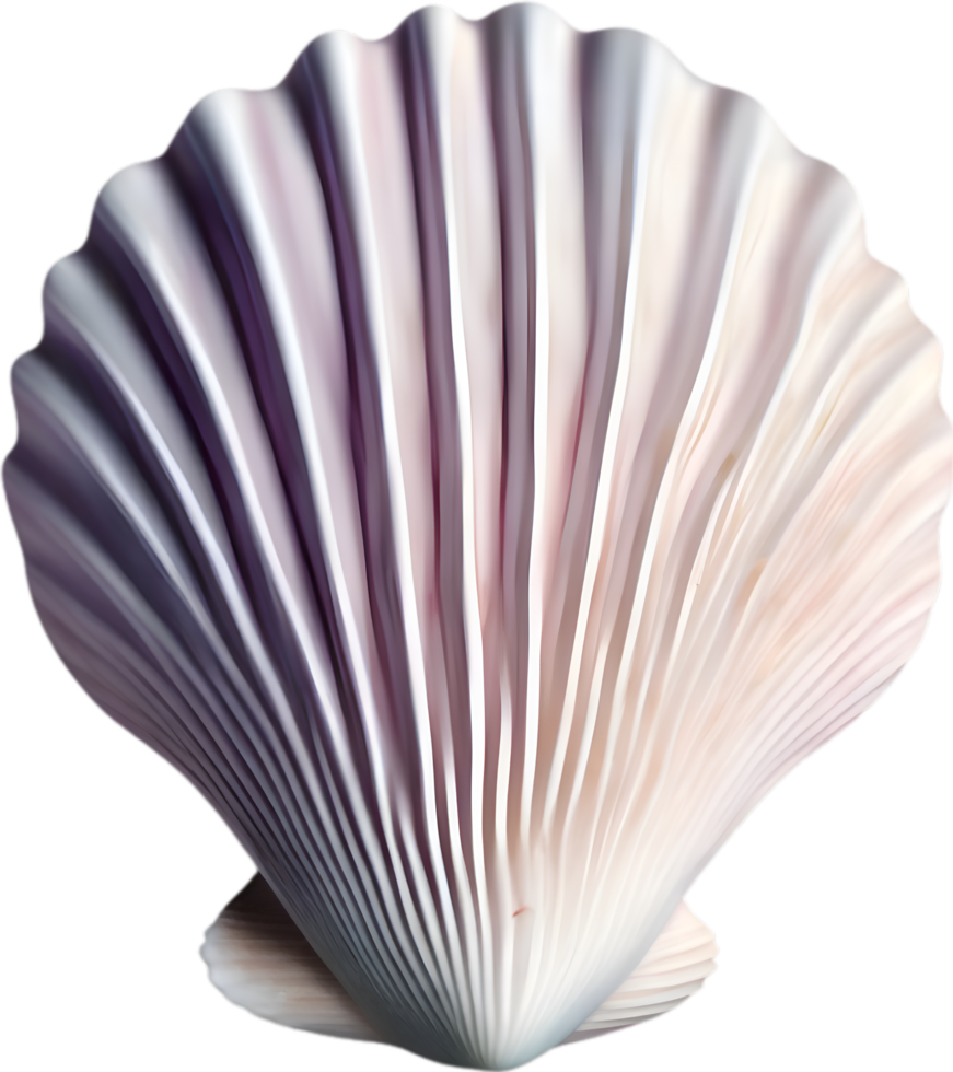 AI generated an image of a colorful seashell. Ai-Generated. png