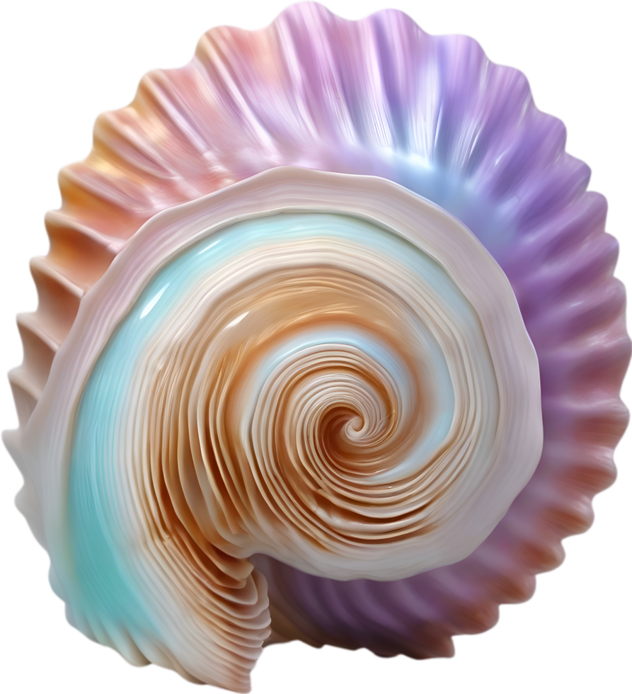 ai généré un image de une coloré coquillage. ai-généré. png