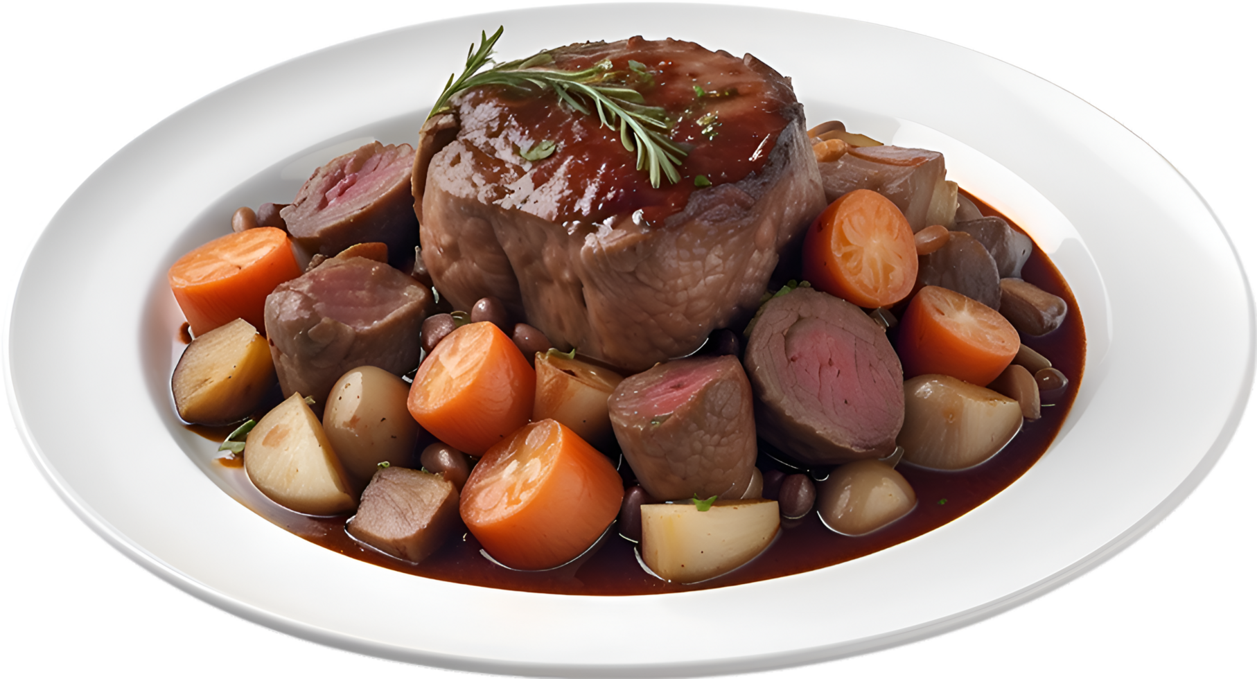 ai genererad läckert utseende boeuf bourguignon. ai-genererad. png