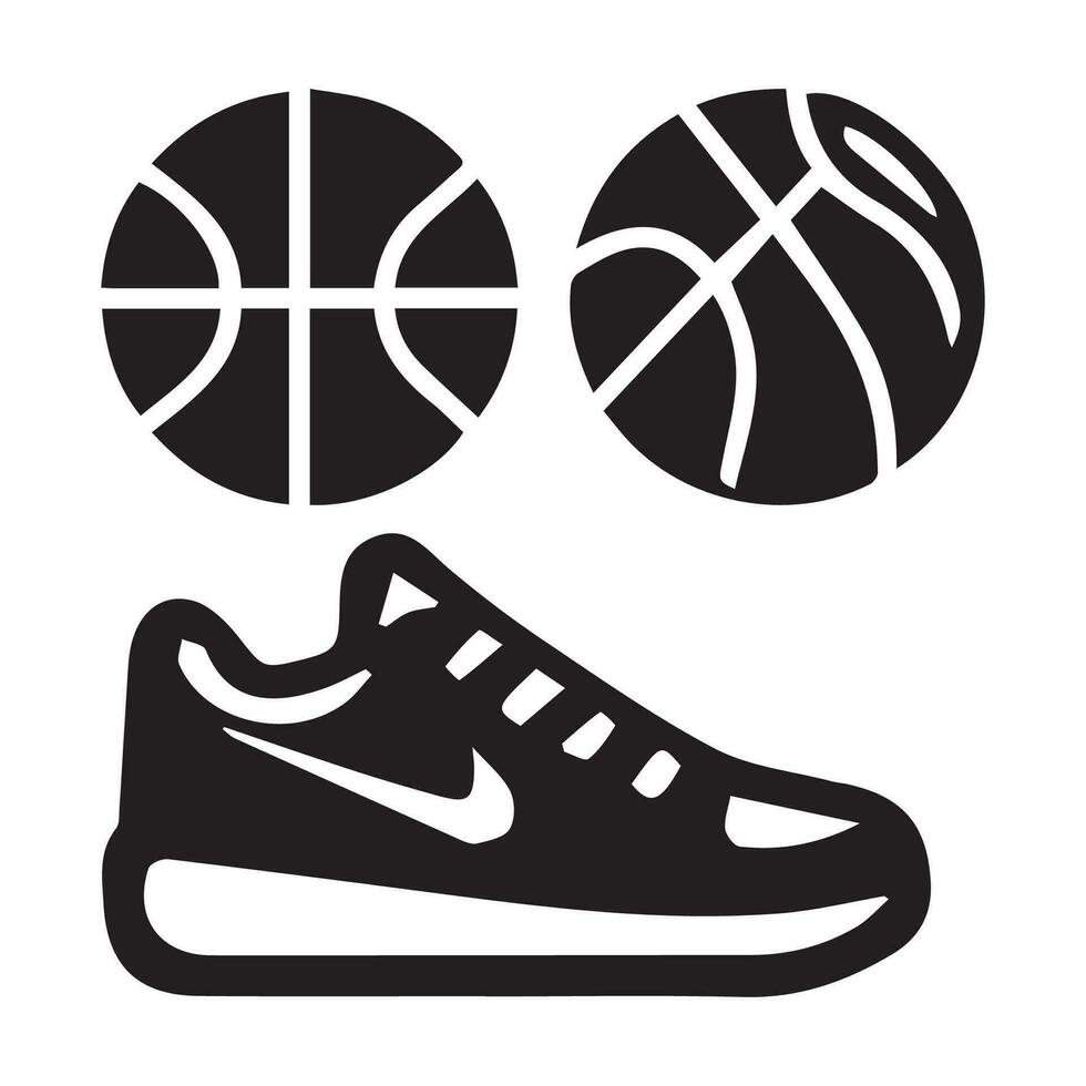 Basketball Icon Perfect for logos, stats and infographics. vector