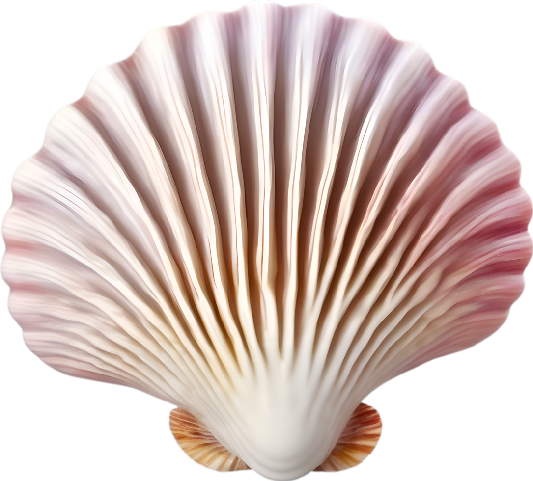 AI generated an image of a colorful seashell. Ai-Generated. png