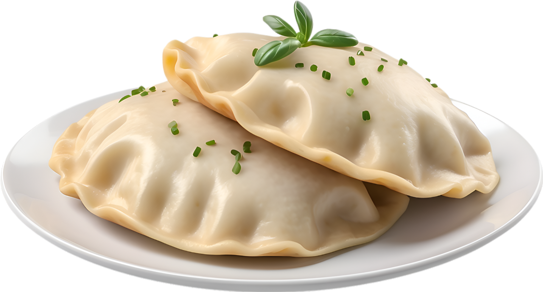 AI generated Delicious-looking Pierogi. Ai-generated. png