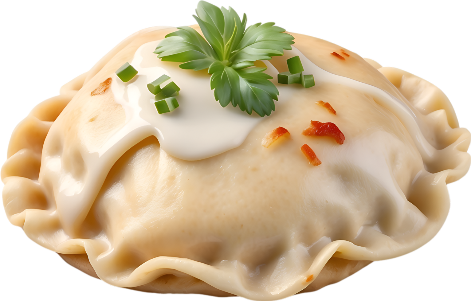 AI generated Delicious-looking Pierogi. Ai-generated. png