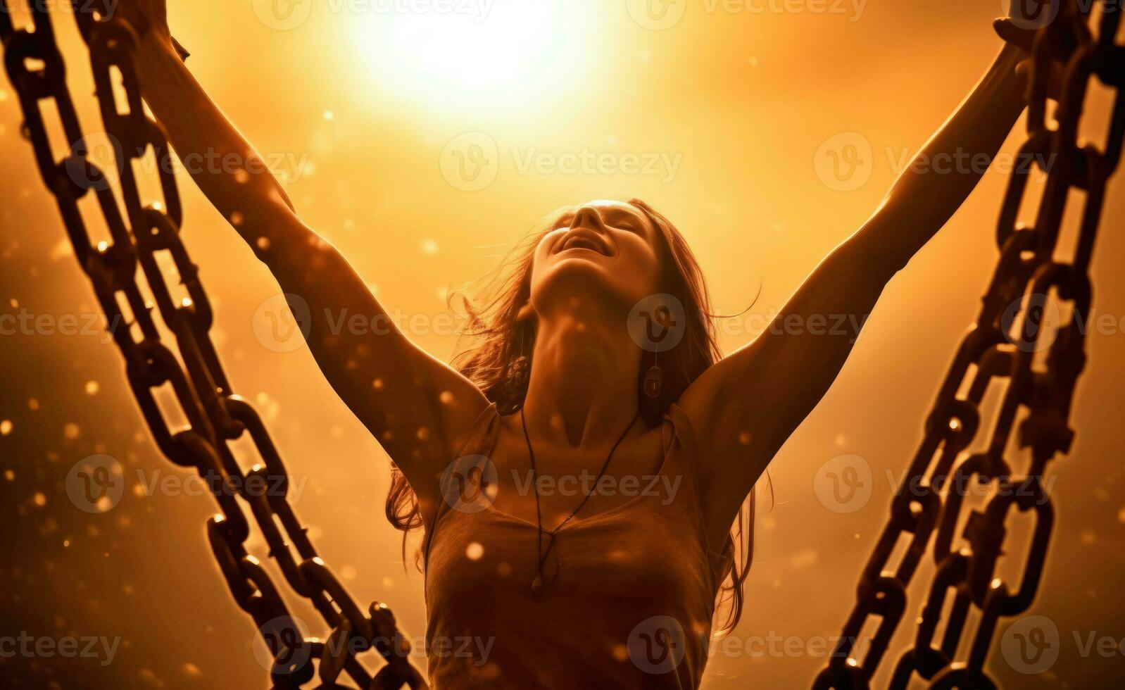 AI generated Liberation Unveiled - Breaking Free with Courage photo