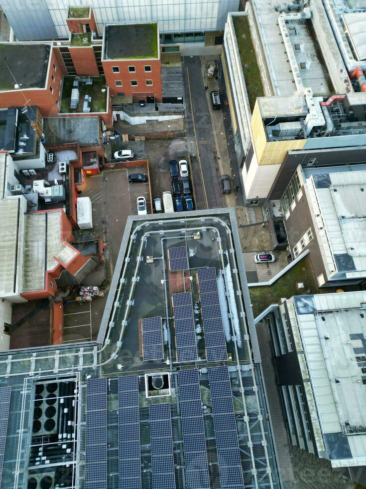 Beautiful High angle View of Central Luton City of England UK. December 1st, 2023 photo