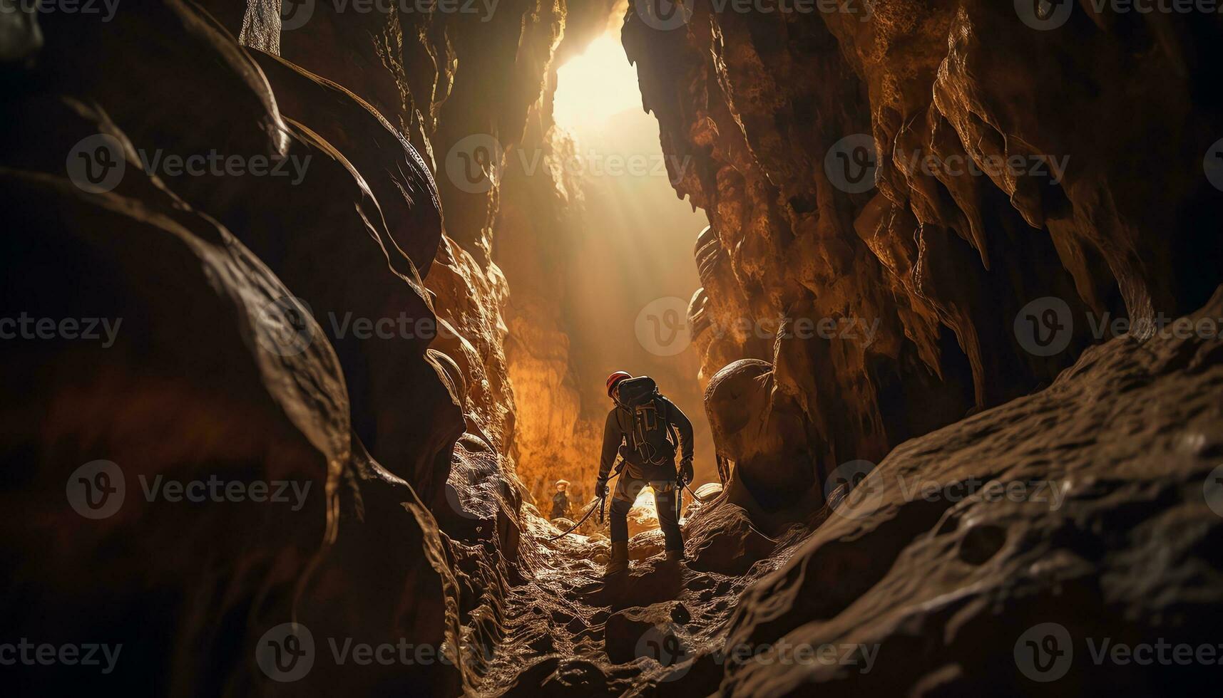 AI generated Unveiling Mysteries in the Depths of Caving photo