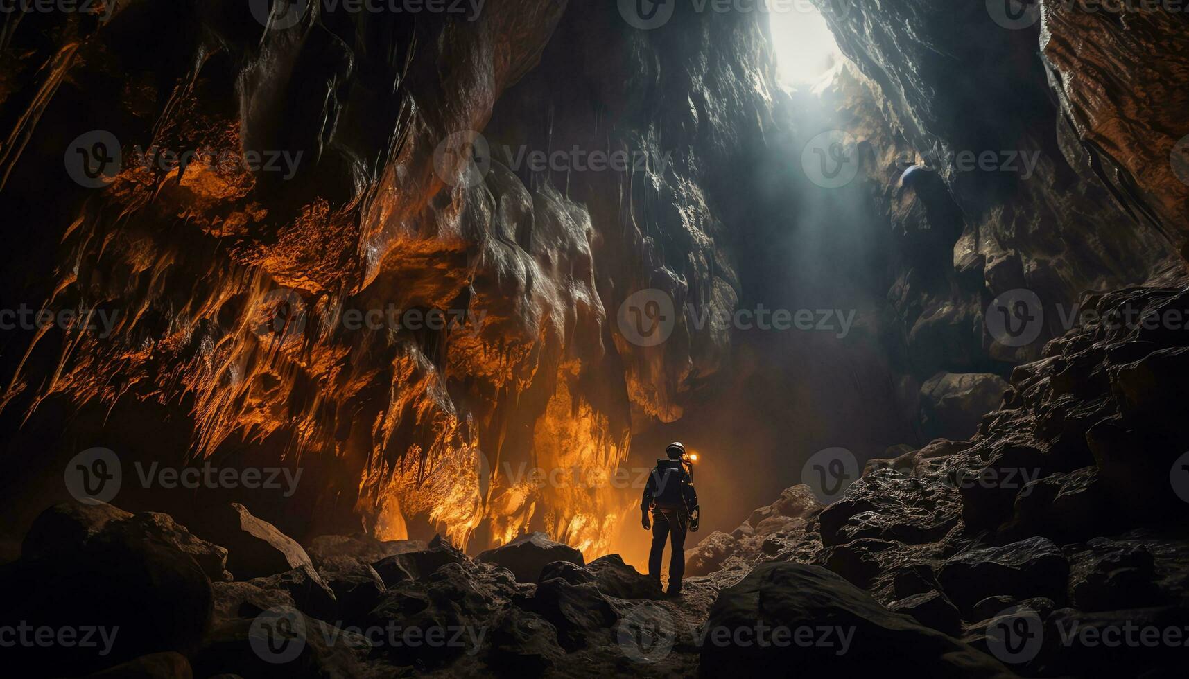 AI generated Unveiling Mysteries in the Depths of Caving photo