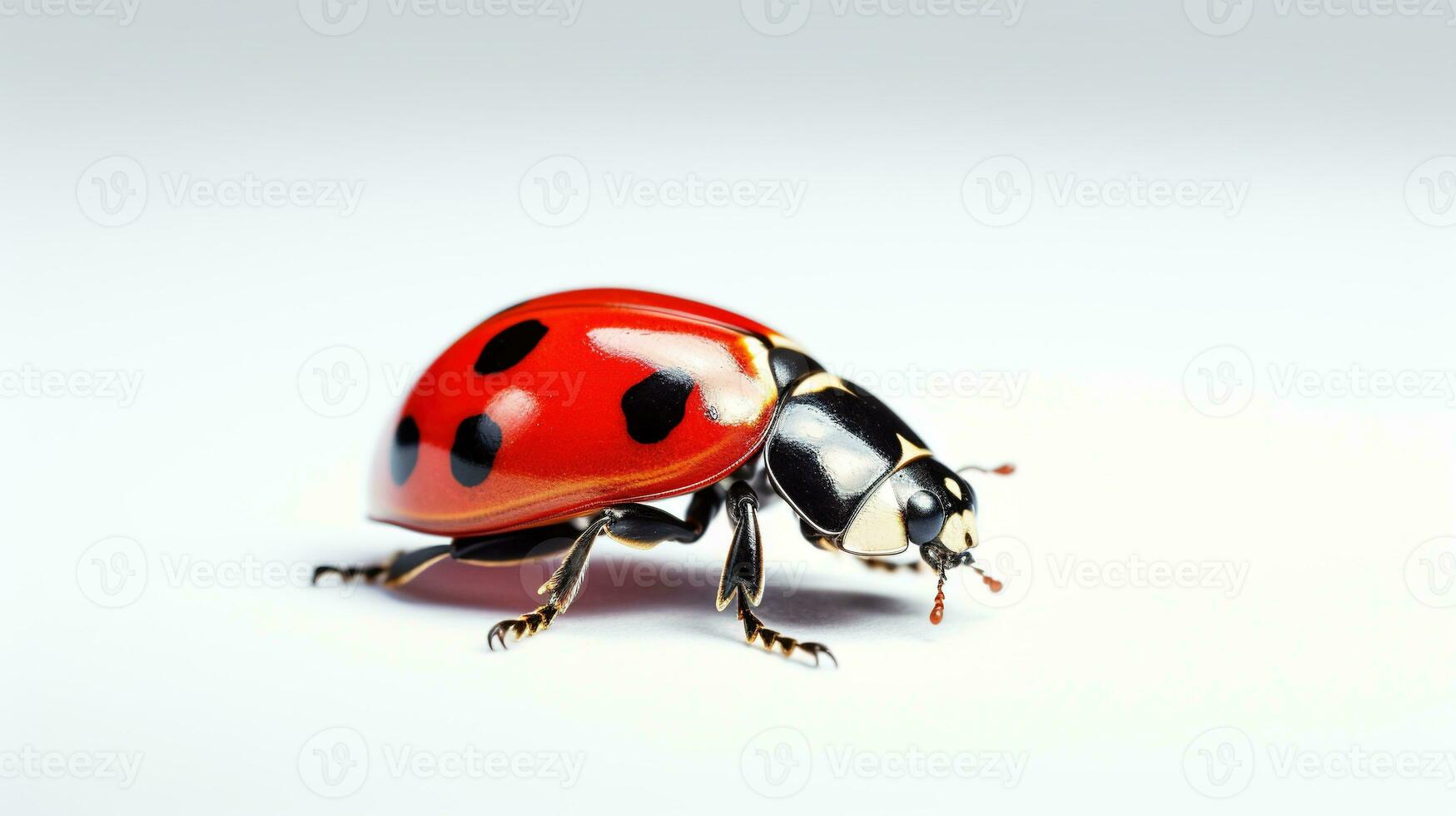 AI generated Ladybug on White Background. Bug, Insect, Animal photo