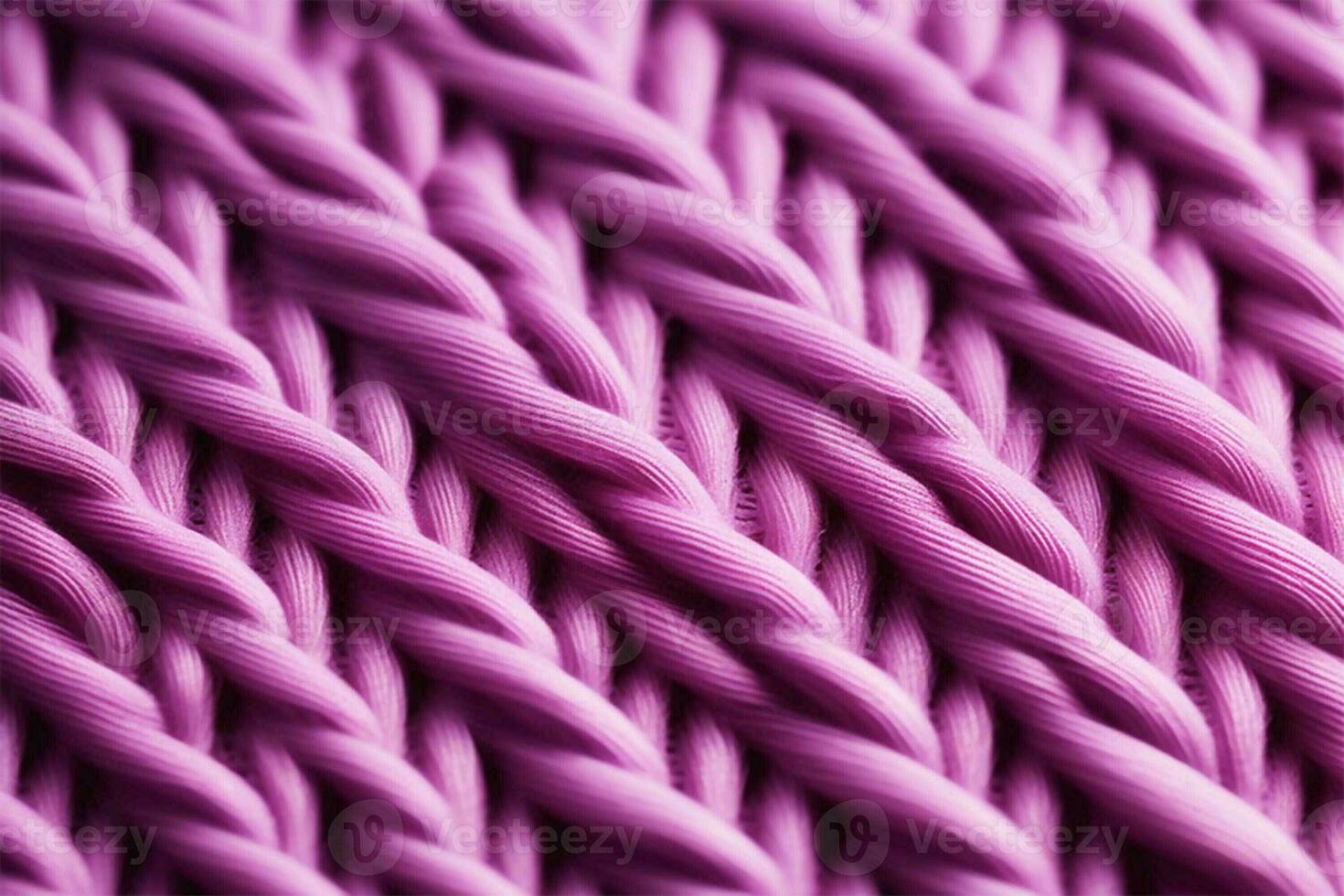 AI generated Texture of a knitted pink sweater. Volumetric pattern with large loops. Abstract background. photo
