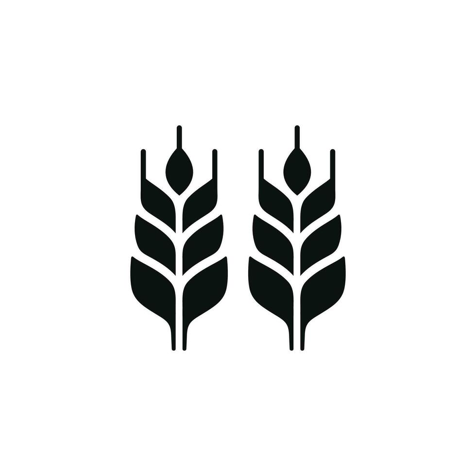 Wheat icon isolated on white background vector