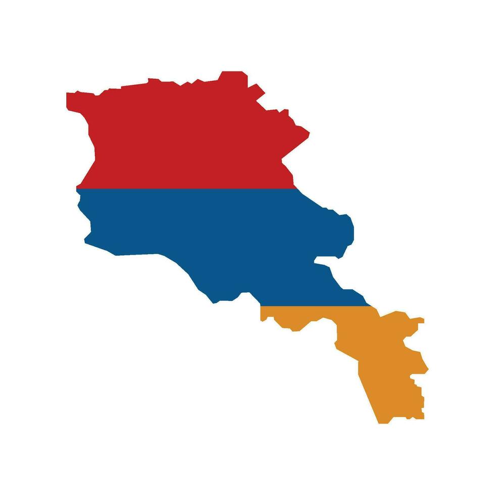 armenia map icon vector template