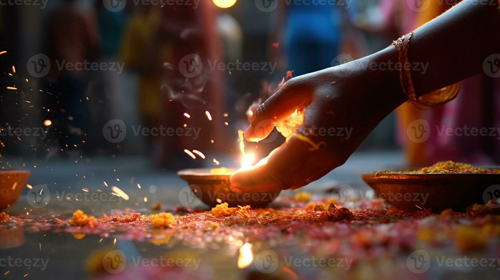 ai generado diwali generativo ai foto