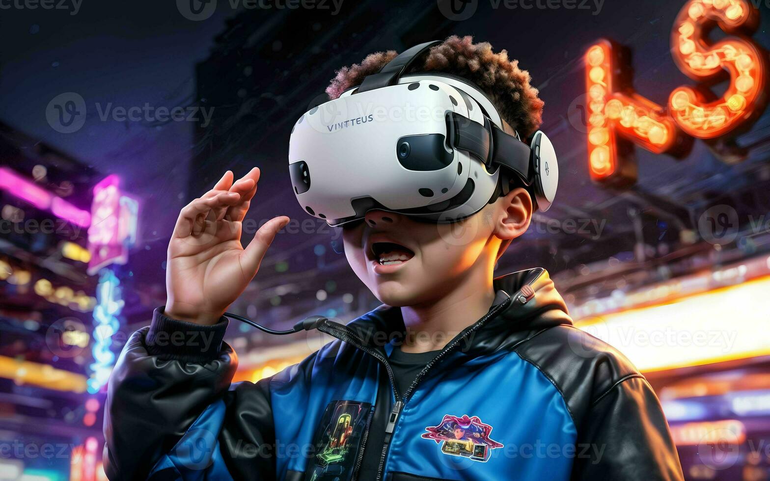 AI generated Journey into the Future A Tale of Virtual Reality Marvels and Gaming Wonders ai generated photo