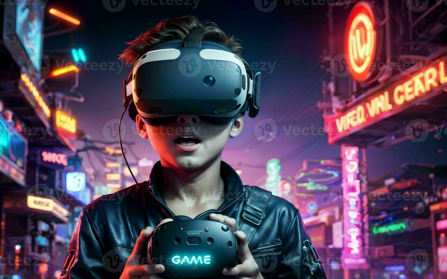 AI generated Journey into the Future A Tale of Virtual Reality Marvels and Gaming Wonders ai generated photo