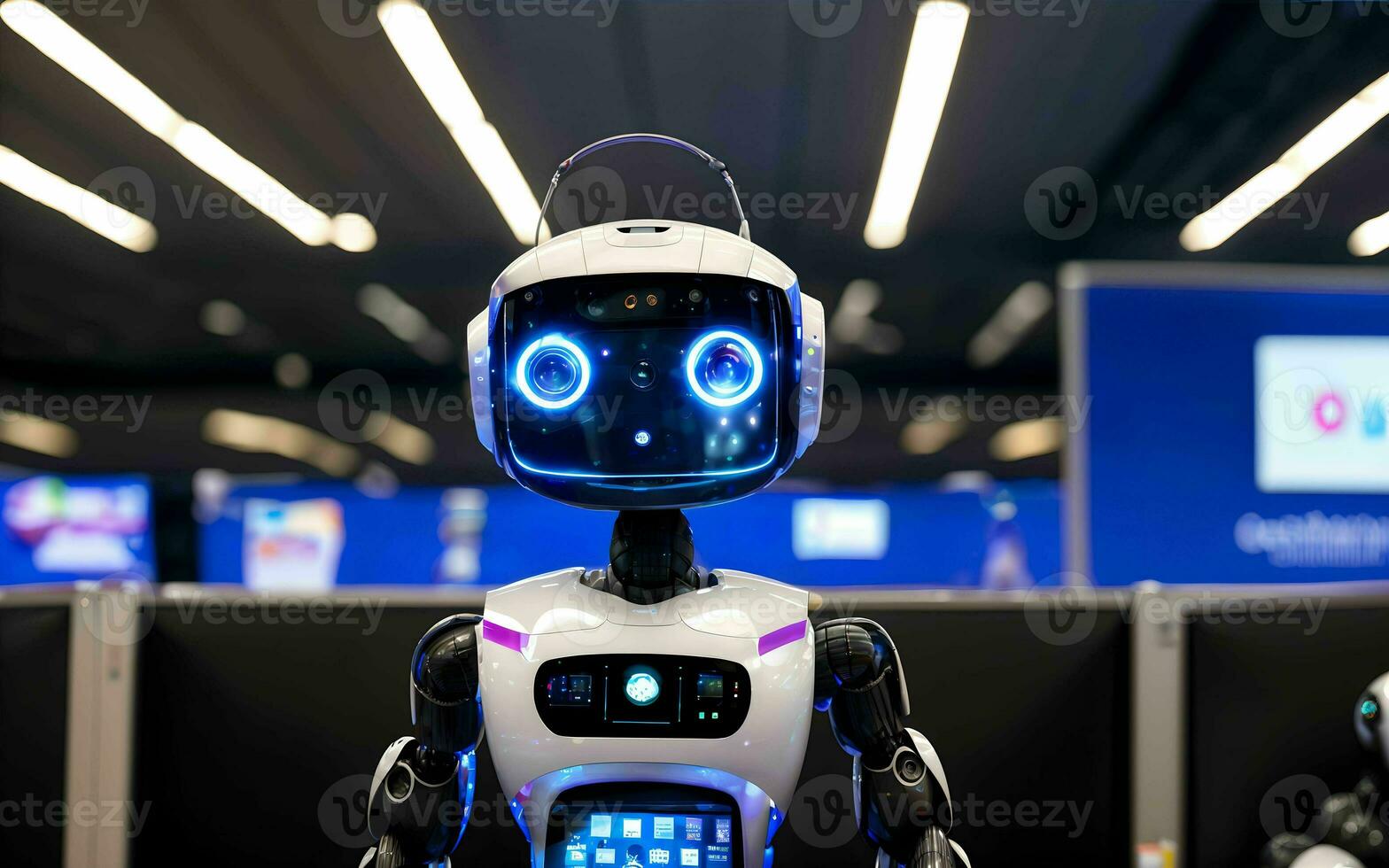 AI generated AI Revolutionizing Customer Service The Rise of Call Center Robots ai generated photo