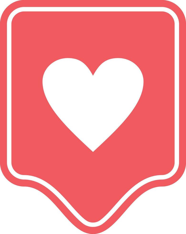 pink heart icon vector