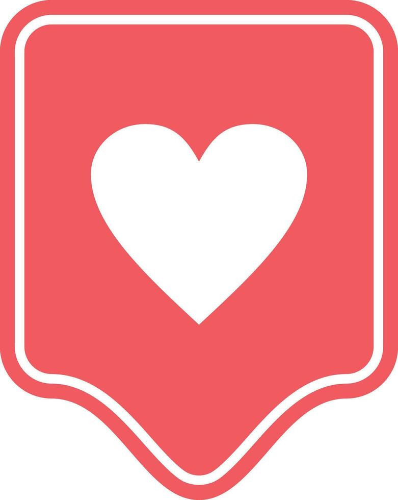 pink heart icon vector